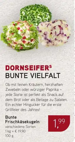Dornseifer Bunte Frischkäsekugeln Angebot