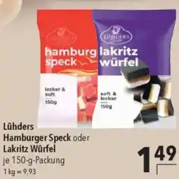 CITTI Markt Lühders Hamburger Speck oder Lakritz Würfel Angebot