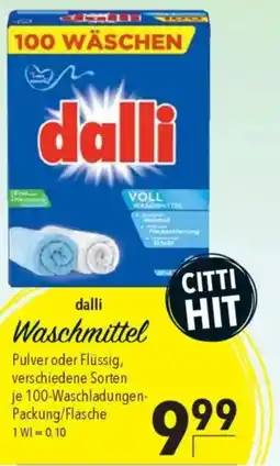CITTI Markt dalli Waschmittel Angebot