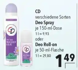 CITTI Markt CD Deo Spray oder Deo Roll-on Angebot