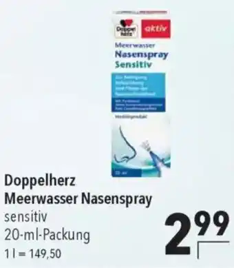 CITTI Markt Doppelherz Meerwasser Nasenspray sensitiv Angebot