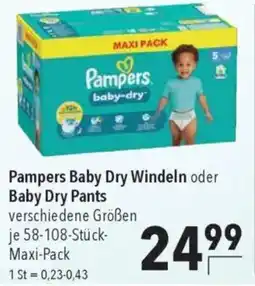 CITTI Markt Pampers Baby Dry Windeln oder Baby Dry Pants Angebot