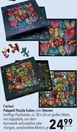 CITTI Markt Curiosi Palapeli Puzzle Eulen oder Herzen Angebot