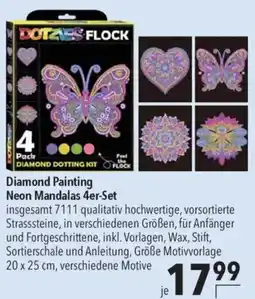 CITTI Markt Diamond Painting Neon Mandalas 4er-Set Angebot