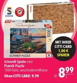 CITTI Markt Schmidt Spiele oder Piatnik Puzzle Angebot