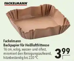 CITTI Markt Fackelmann Backpapier für Heißluftfritteuse Angebot