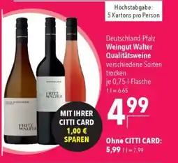 CITTI Markt Weingut Walter Qualitätsweine Angebot