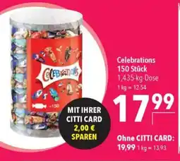 CITTI Markt Celebrations 150 Stück Angebot