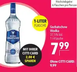 CITTI Markt Gorbatschow Wodka Angebot