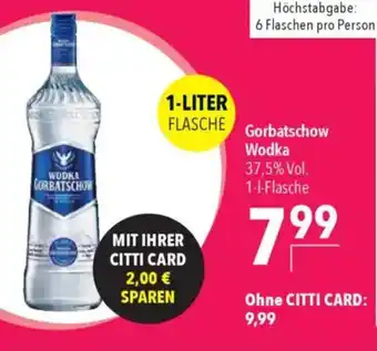 CITTI Markt Gorbatschow Wodka Angebot
