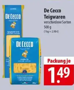 Famila Nord Ost De Cecco Teigwaren Angebot