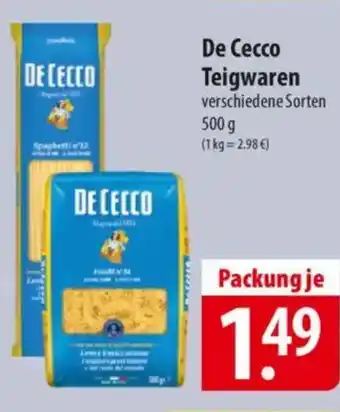 Famila Nord Ost De Cecco Teigwaren Angebot