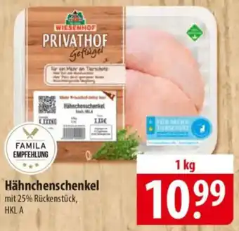 Famila Nord Ost WIESENHOF Hähnchenschenkel Angebot