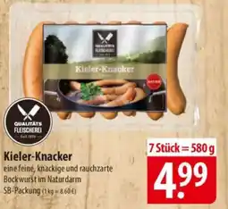 Famila Nord Ost QUALITATS FLEISCHEREI Kieler-Knacker Angebot