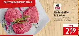 Famila Nord Ost BLOCK HOUSE Rinderhüftfilet in Scheiben Angebot