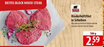 Famila Nord Ost BLOCK HOUSE Rinderhüftfilet in Scheiben Angebot