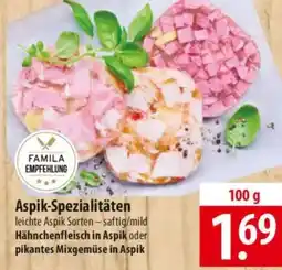 Famila Nord Ost FAMILA EMPFEHLUNG Aspik-Spezialitäten Angebot