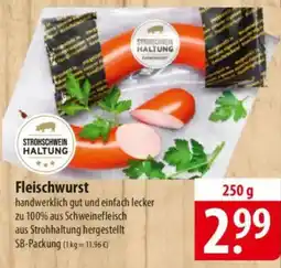 Famila Nord Ost STROHSCHWEIN HALTUNG Fleischwurst Angebot