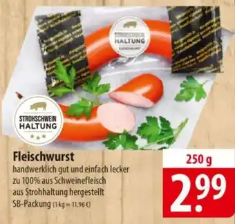 Famila Nord Ost STROHSCHWEIN HALTUNG Fleischwurst Angebot