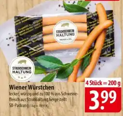 Famila Nord Ost STROHSCHWEIN HALTUNG Wiener Würstchen Angebot