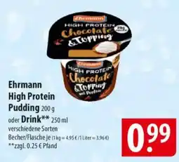 Famila Nord Ost Ehrmann High Protein Pudding oder Drink Angebot