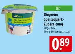 Famila Nord Ost Biogreno Speisequark- Zubereitung Angebot