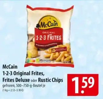 Famila Nord Ost McCain 1-2-3 Original Frites, Frites Deluxe oder Rustic Chips Angebot