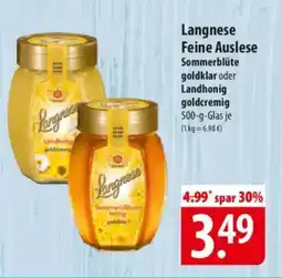 Famila Nord Ost Langnese Feine Auslese Sommerblüte goldklar oder Landhonig goldcremig Angebot