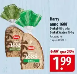 Famila Nord Ost Harry anno 1688 Dinkel oder Dinkel Saaten Angebot