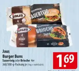 Famila Nord Ost Jaus Burger Buns Sauerteig oder Brioche 4er Angebot