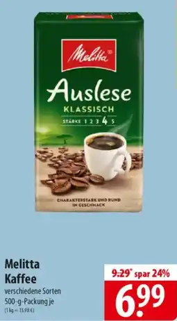 Famila Nord Ost Melitta Kaffee Angebot