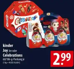 Famila Nord Ost kinder Joy 3er oder Celebrations Angebot