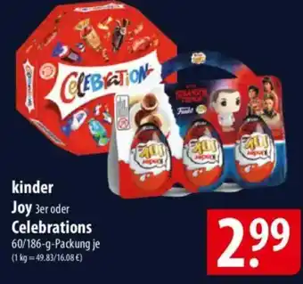 Famila Nord Ost kinder Joy 3er oder Celebrations Angebot