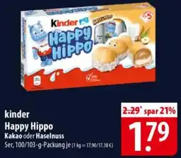 Famila Nord Ost Kinder Happy Hippo Kakao oder Haselnuss Angebot