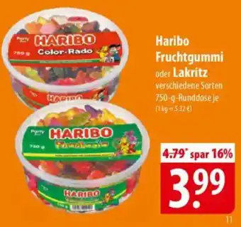 Famila Nord Ost Haribo Fruchtgummi oder Lakritz Angebot