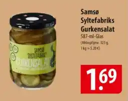 Famila Nord Ost Samsø Syltefabriks Gurkensalat Angebot