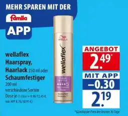 Famila Nord Ost wellaflex Haarspray, Haarlack oder Schaumfestiger Angebot