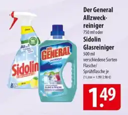 Famila Nord Ost Der General Allzweck- reiniger oder Sidolin Glasreiniger Angebot