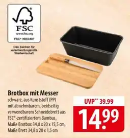 Famila Nord Ost Brotbox mit Messer Angebot