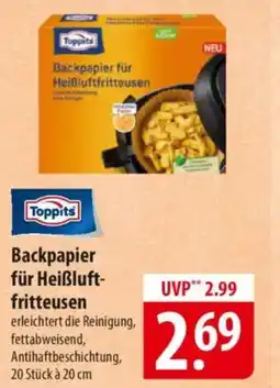 Famila Nord Ost Toppits Backpapier für Heißluft- fritteusen Angebot