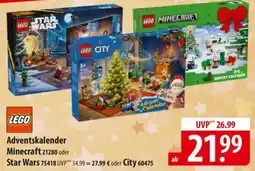 Famila Nord Ost LEGO Adventskalender Minecraft 21280 oder Star Wars oder City 60475 Angebot