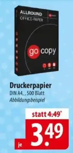 Famila Nord Ost go copy Druckerpapier DIN A4,,500 Blatt Angebot
