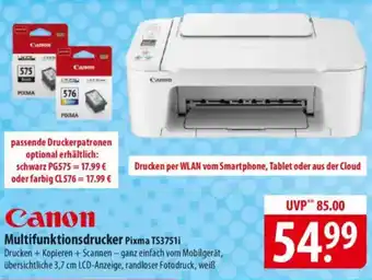 Famila Nord Ost Canon Multifunktionsdrucker Pixma TS3751i Angebot
