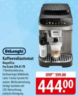 Famila Nord Ost DeLonghi Kaffeevollautomat Magnifica Evo Ecam 290.81.TB Angebot