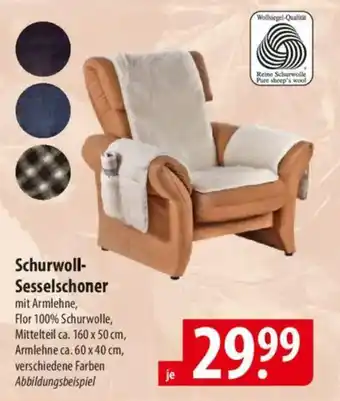 Famila Nord Ost Schurwoll- Sesselschoner Angebot