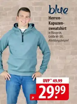 Famila Nord Ost blue Herren- Kapuzen- sweatshirt Angebot