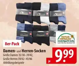 Famila Nord Ost 8er-Pack Damen- und Herren-Socken Angebot