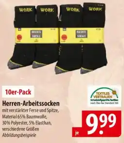 Famila Nord Ost 10er-Pack Herren-Arbeitssocken Angebot