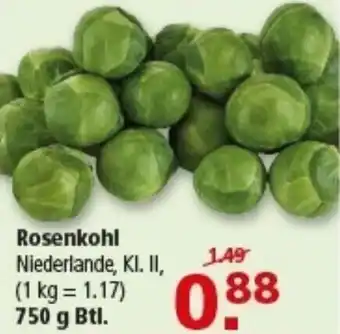 Multi Markt Rosenkohl Angebot