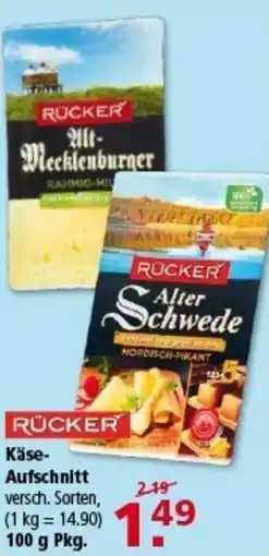 Multi Markt Käse- Aufschnitt RÜCKER Angebot